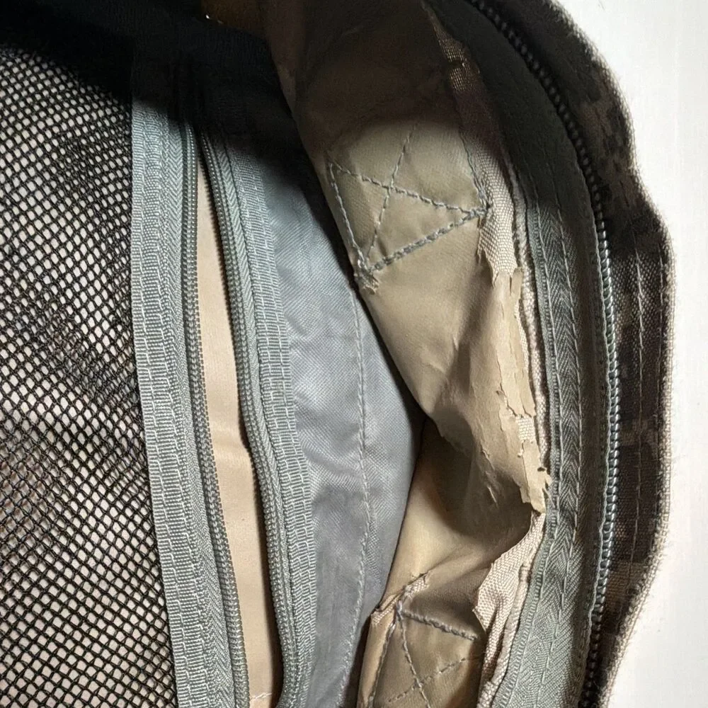 Digital Camo MOLLE Tactical Backpack Nylon Gray/Beige Zip Buckle Padded Straps